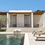 Pool deck with sun loungers